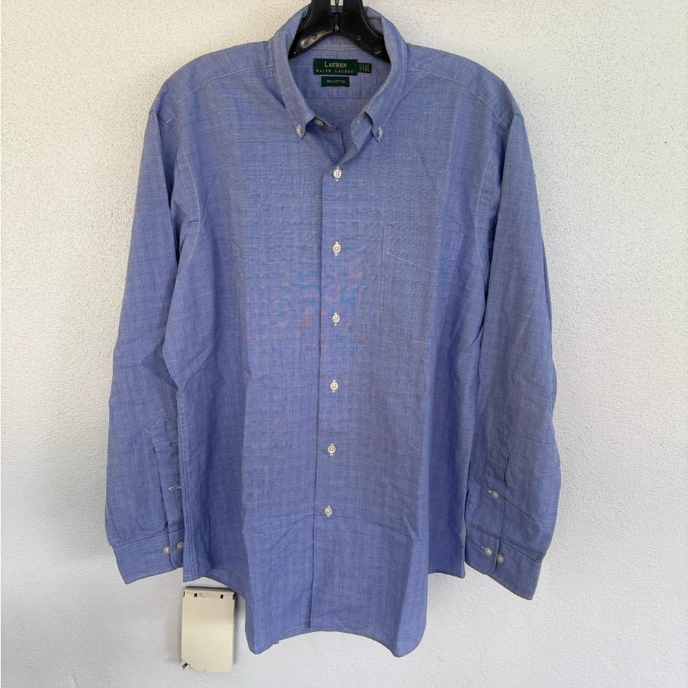 Ralph Lauren Men's Blue button down Shirt, size 15.5, 32/33